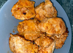 Фото Шашлык из куриной грудки на сковороде 🍖.