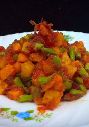 Foto resep Sambel goreng kentang,wortel,buncis