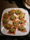 ChoriQuesoGuacamole Nachos.