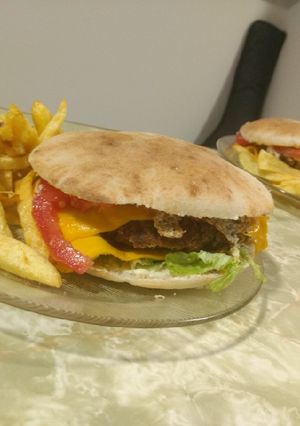 Una foto de Hamburguesa vegetariana 💚