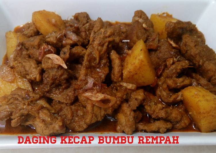 Resep Daging Masak Kecap Bumbu Rempah, Enak