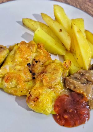 Foto resep Steak Ayam Juicy Saus Mushroom