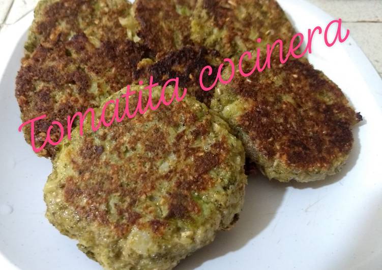 Tortitas de brócoli con avena