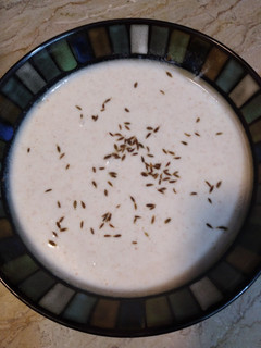 A picture of Zeera raita.