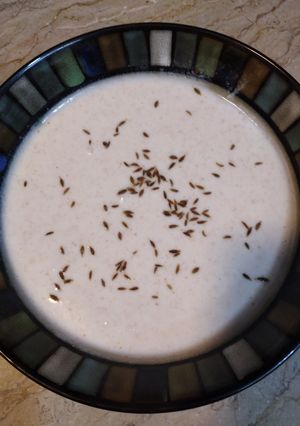 A picture of Zeera raita.