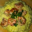 Risotto cremoso con camarones😋😋