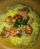 Risotto cremoso con camarones😋😋