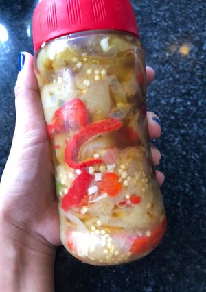 Una foto de Escabeche de berenjena