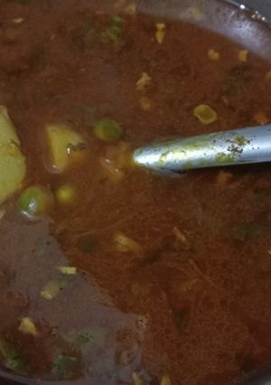 A picture of Matar Aloo ki Sabji.