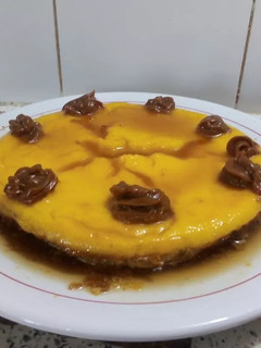 Una foto de Flan de leche condensada