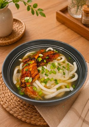 Foto resep Teriyaki Salmon Udon 🍜