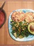 Tortitas de papa con amaranto y queso