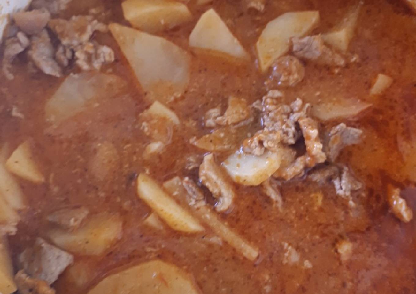 Bistec de res con papas