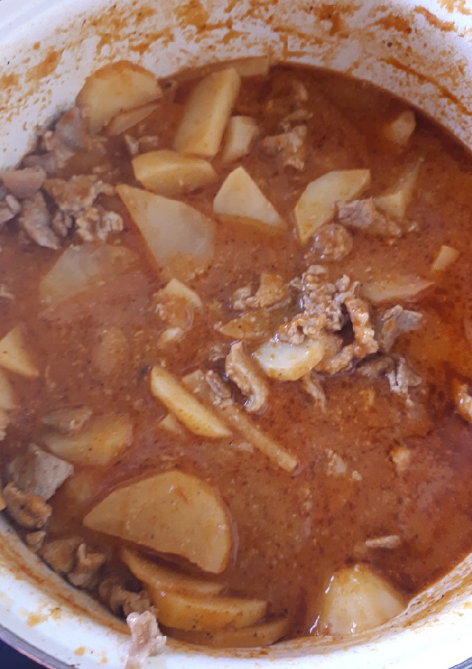 Una foto de Bistec de res con papas