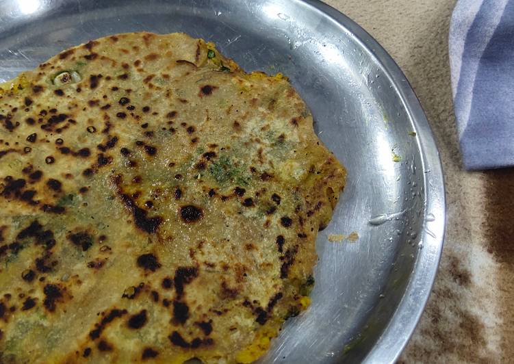 Recipe of Award-winning Wheat and Spinach paratha