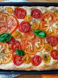 Potato Focaccia with Cherry Tomatoes