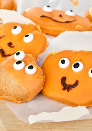 Une photo de Biscuits enrobés de chocolat blanc
