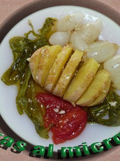 Una foto de Verduras asadas al microondas