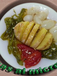 Una foto de Verduras asadas al microondas