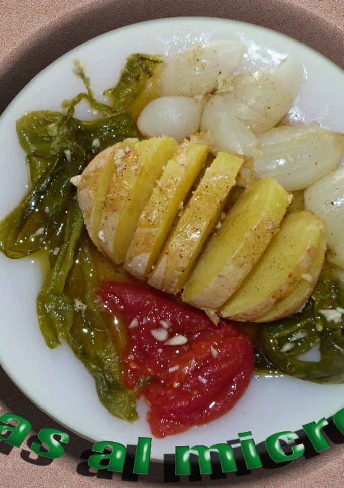 Una foto de Verduras asadas al microondas