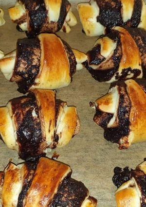 Turbó csokis kifli recept fotója