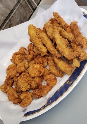 صورة لوصفة بروستد سمك وجمبري 😋