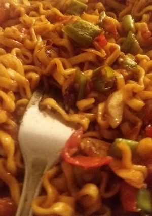 Foto resep Mie goreng keriting Telur Asin