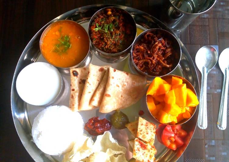 Easiest Way to Prepare Super Quick Homemade Lunch Thali