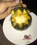 Bánh flan bí đỏ cho bé