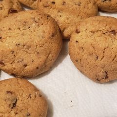 A picture of Delicious Keto Choc Chip Cookies.