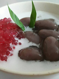Foto resep Kolak biji salak ubi ungu mutiara