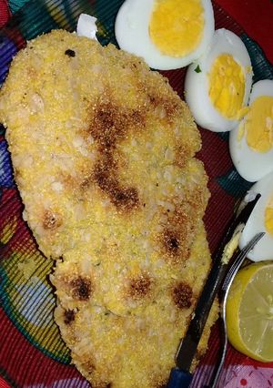 Una foto de Milanesa De Harina de Garbanzo Y Avena 💛