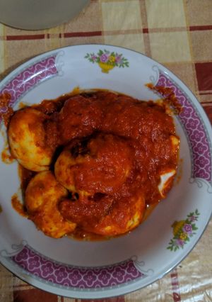 Foto resep Balado telur pedas manis