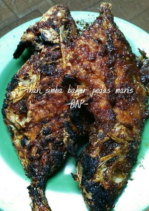 Foto resep Ikan simba bakar pedas manis