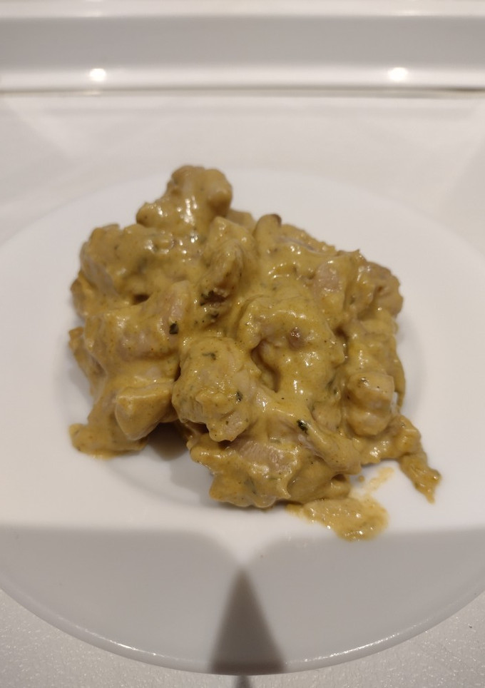 Una foto de Pollo cremoso estilo Tailandés para fajitas