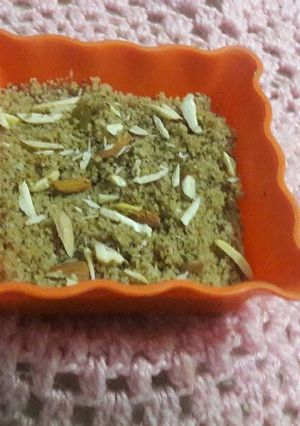 A picture of Left over roti churma.