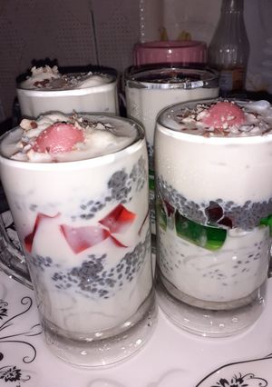 A picture of Rusmallai Rabrdi Falooda.
