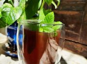 Une photo de menthe thé