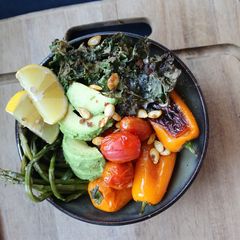 A picture of Roasted Veggies Buddha Bowl.