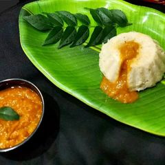 A picture of Lava Idli With Molten Sambhar.