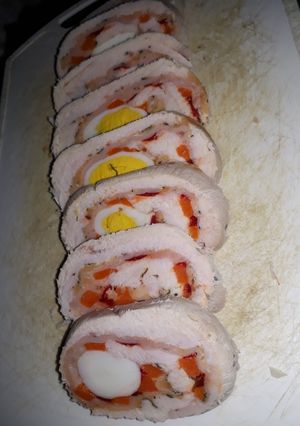 Una foto de Arrollado de pollo (Hervido)