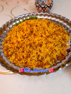 عکسی از دستور 🌱عدس پلو با کشمش