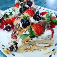 A picture of Vanilla Swiss Roll.