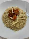 Quinotto con tomates cherry confitados