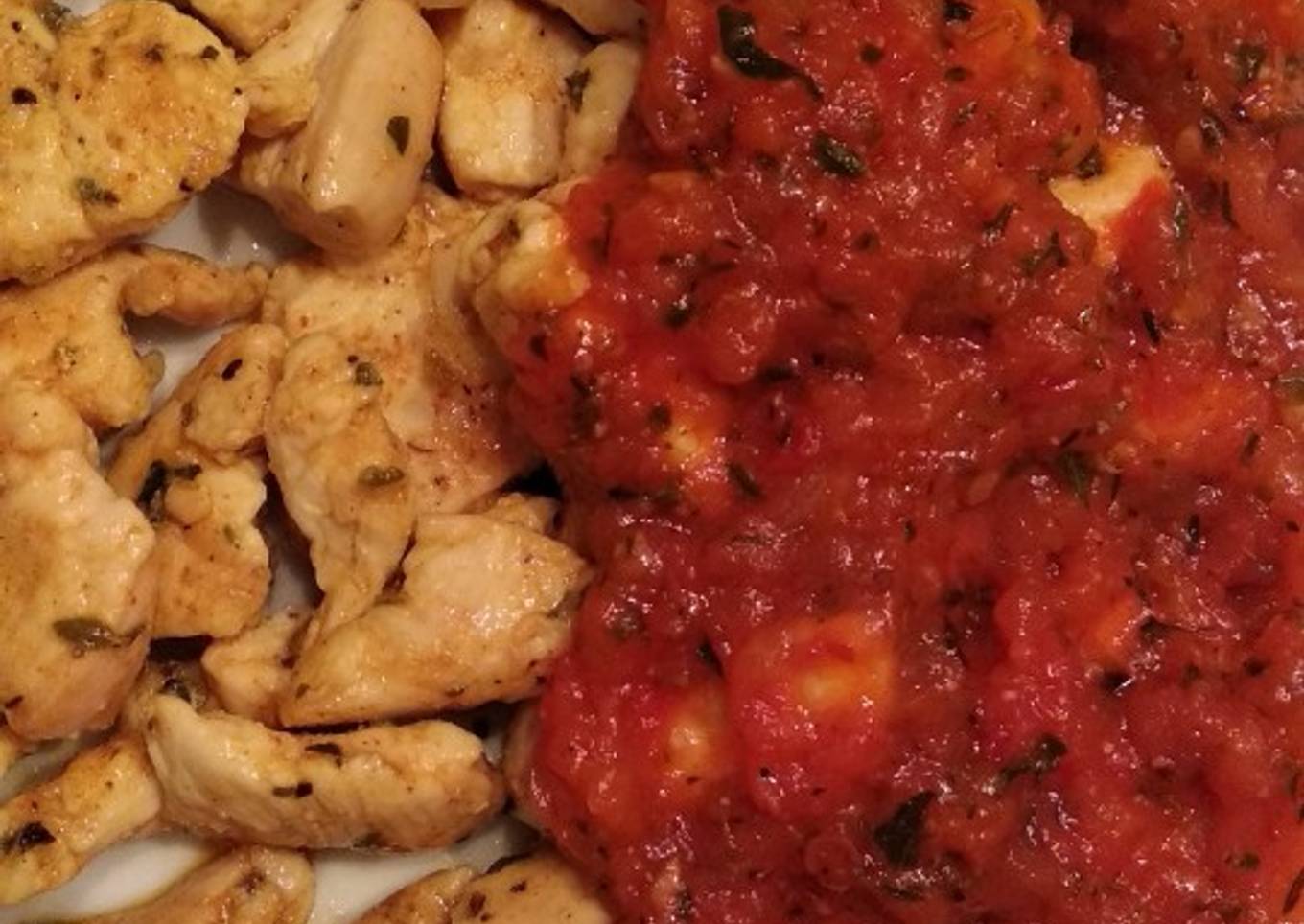 Pechuga de pollo con toque picante