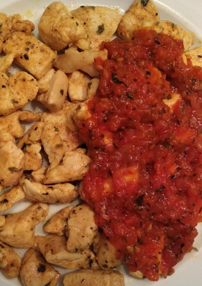 Una foto de Pechuga de pollo con toque picante
