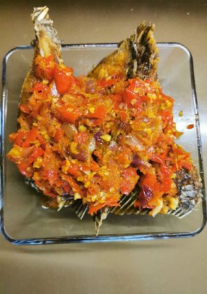 Foto resep Gurame goreng balado