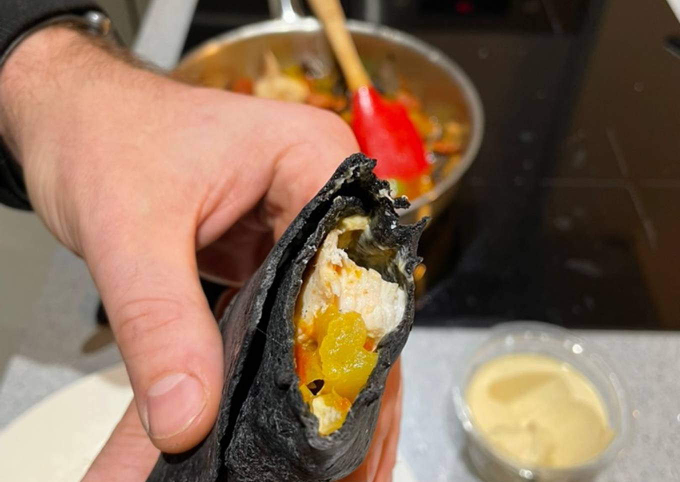 Chorizo Chicken wraps