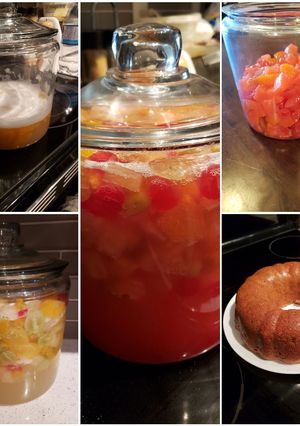 A picture of Brandied Fruit Start (for friendship cake).