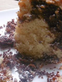 A picture of Chocolate & Vanilla Marble Cake.